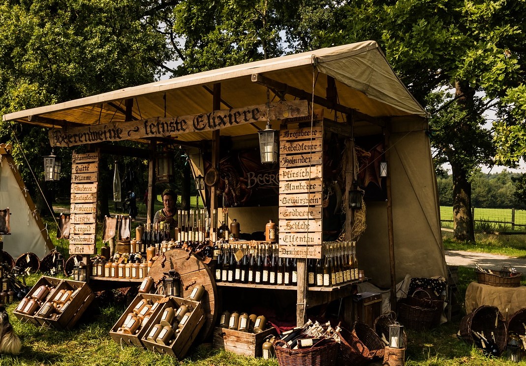 Mercados medievales - Casetas de madera